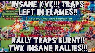 Lords mobile: TWK BLOODBATH KVK!! ONLINE TRAPS BURNING? WHATS HAPPENED!!!