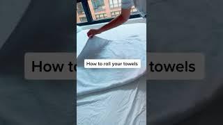  How To Roll Your Towels | Hotel Vibes At Home #shorts