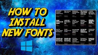 Windows 10: How to Install Fonts on Your PC