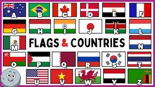 Learn the ABCs with FLAGS and COUNTRIES for Kids - Fun Way to Discover The World