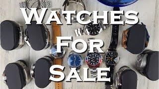 Watch Sales Video - 14 Watches For Sale - Seiko, Oris, Tissot, Mido, Damasko, Baltic, CW