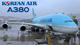  Los Angeles LAX  to  Seoul ICN   Korean Air Airbus A380 !  [FULL FLIGHT REPORT]  Polar route