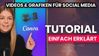 Canva Tutorial (deutsch)  Videos erstellen mit Canva  Anleitung für Einsteiger ‍ einfach erklärt