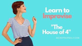 ESSENTIAL CONCEPT for IMPROVISATION in SOLO JAZZ? "The house of 4" practice