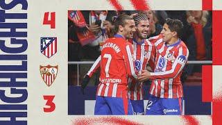 HIGHLIGHTS | Atlético de Madrid 4-3 Sevilla |  De Paul, Griezmann (2) & Lino