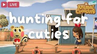  villager hunting for kiki, poppy, sylvana, cally | animal crossing: new horizons livestream