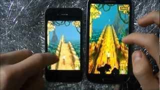 Samsung Galaxy S3 vs. iPhone 4 | Game Test - Temple Run