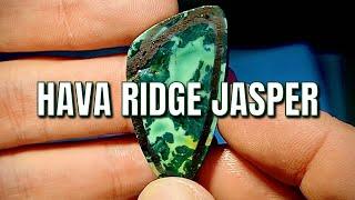 Beautiful Hava Ridge Jasper stone turned into cabochon!