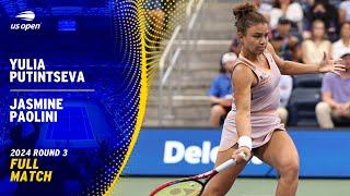 Yulia Putintseva vs. Jasmine Paolini Full Match | 2024 US Open Round 3