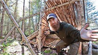 Survival Shelter Re-Build After Destruction (are we bad at bushcraft?)