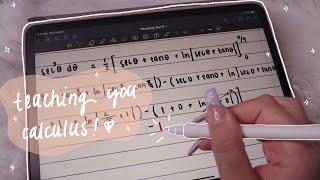 ASMR Teaching you Calculus  Trig sub | iPads sounds, close whispering