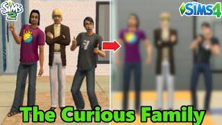 CURIOUS FAMILY SIMS 2 to SIMS 4| Recreating Strangetown | SimSkeleton