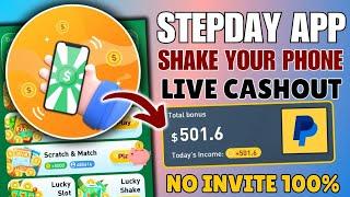 STEPDAY APP WITHDRAWAL=TOTAL EARNINGS ₱28,000 FREE PAYPAL(GCASH)|SHAKE YOUR PHONE|LEGIT?#earningapp