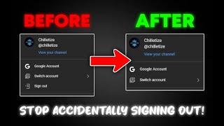 How To Remove YouTube's Sign Out Button In 1 MINUTE (CHROME EXTENSION)