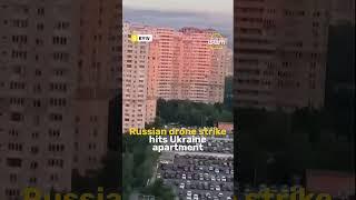 Russian drone strike hits Ukraine apartment