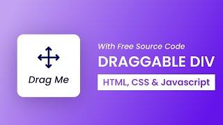 Draggable Element With Javascript | HTML, CSS & Javascript Tutorial