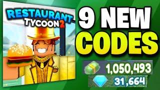 HURRY U RESTAURANT TYCOON 2 CODES - ROBLOX RESTAURANT TYCOON 2 - RESTAURANT TYCOON 2 CODE