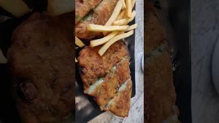 veg cutlet #with french fries #chutney #sauce #indiancusine