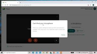 How to fix Can't find your microphone in Google Meet