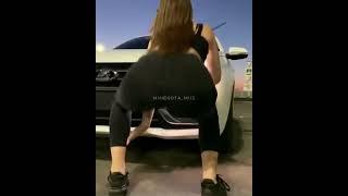 Hot Girls In Tight Jeans ⭐ twerk near cars ⭐ #model #girl #twerk