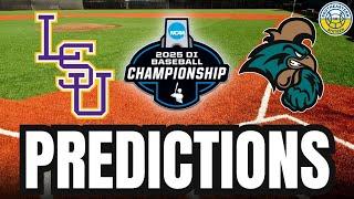 College World Series Predictions: LSU vs. Coastal Carolina