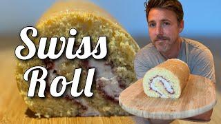 Easy Swiss Roll Cake Recipe | How to make Vanilla Swiss Roll