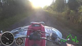 Yamaha Raptor 700r Top Speed Helmet Cam with Speed and G-Force overlay