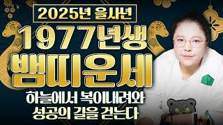 2025년 1977년생 뱀띠의 대박운세 77년생 뱀띠분들이 금전운&재물운&귀인운 모두 받아 돈벼락 맞을 수 있는 꿀팁 필수시청!!