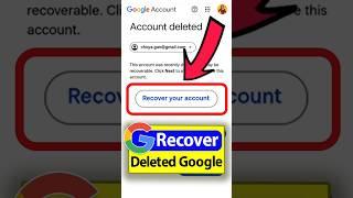 How to Recover Permanently Deleted Google Account | Deleted Google Account Recovery #gmail  @Keshara