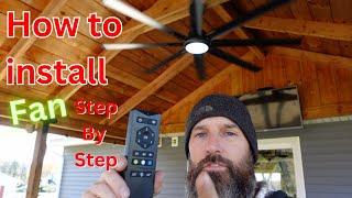 How to Install a Jazava 72-Inch Ceiling Fan: Step-by-Step Guide for Indoor & Outdoor Use