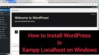 How to Install WordPress in Xampp Localhost on Windows 2024