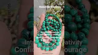 #malachite #gemstonebracelets #vitalhealingcrystals