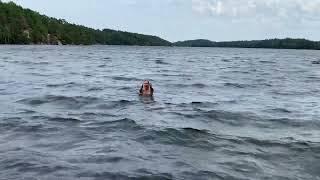 Tatjana Novak - Swimming Meditation in the Stormy Lake