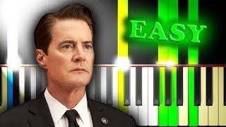 TWIN PEAKS THEME "FALLING" - Easy Piano Tutorial