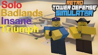 Solo Badlands Insane Triumph | Retro TDS (Roblox)