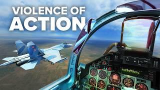 Russian SU-27 Flankers Strike US Installations In Syria | DCS World