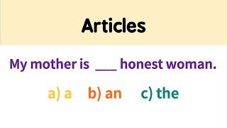 [Articles ] a an the I English Grammar