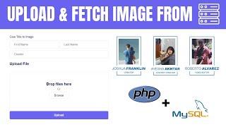 HOW TO UPLOAD & FETCH Image FROM DATABASE USING - PHP & MySQL