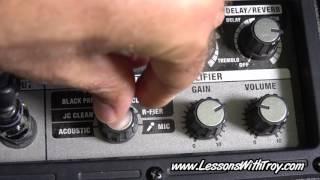 Roland Micro Cube Amp - Gear Review/Demo - Lessons With Troy Podcast #27