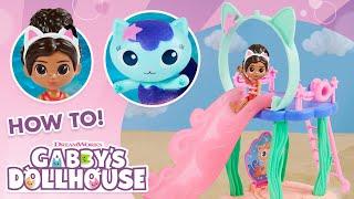 How to Use Gabby Girl’s Purr-ific Pool Playset | Gabby’s Dollhouse | Toys for Kids