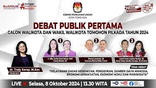 DEBAT TERBUKA CALON WALIKOTA DAN WAKIL WALIKOTA TOMOHON TAHUN 2024