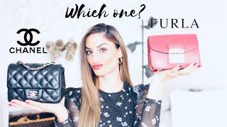 CHANEL MINI & FURLA METROPOLIS COMPARISON REVIEW + MOD SHOTS