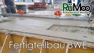 RüMoo Rütteltechnik  Rüttelbohle im Fertigteilbau Fa. BWE