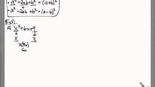 factoring special patterns