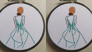 Girl and Hair Embroidery Tutorial | Embroidery for Beginners - Let's Explore