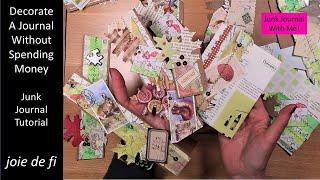 Decorate A Journal Without Spending Money  Step By Step  Junk Journal Tutorial