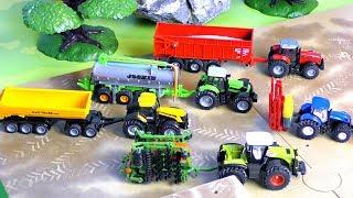 Trecker & Traktoren - Bauernhof Fahrzeuge - Bauernhof Kinder - Farm Vehicles for Kids