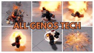 All Genos Tech in Strongest Battlegrounds | Roblox