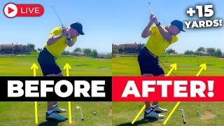 Golf Lesson: Senior Golfer Gets MORE DISTANCE With Closed Stance