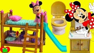 Minnie Mouse and Daisy Bedtime Routine and Bunk Beds